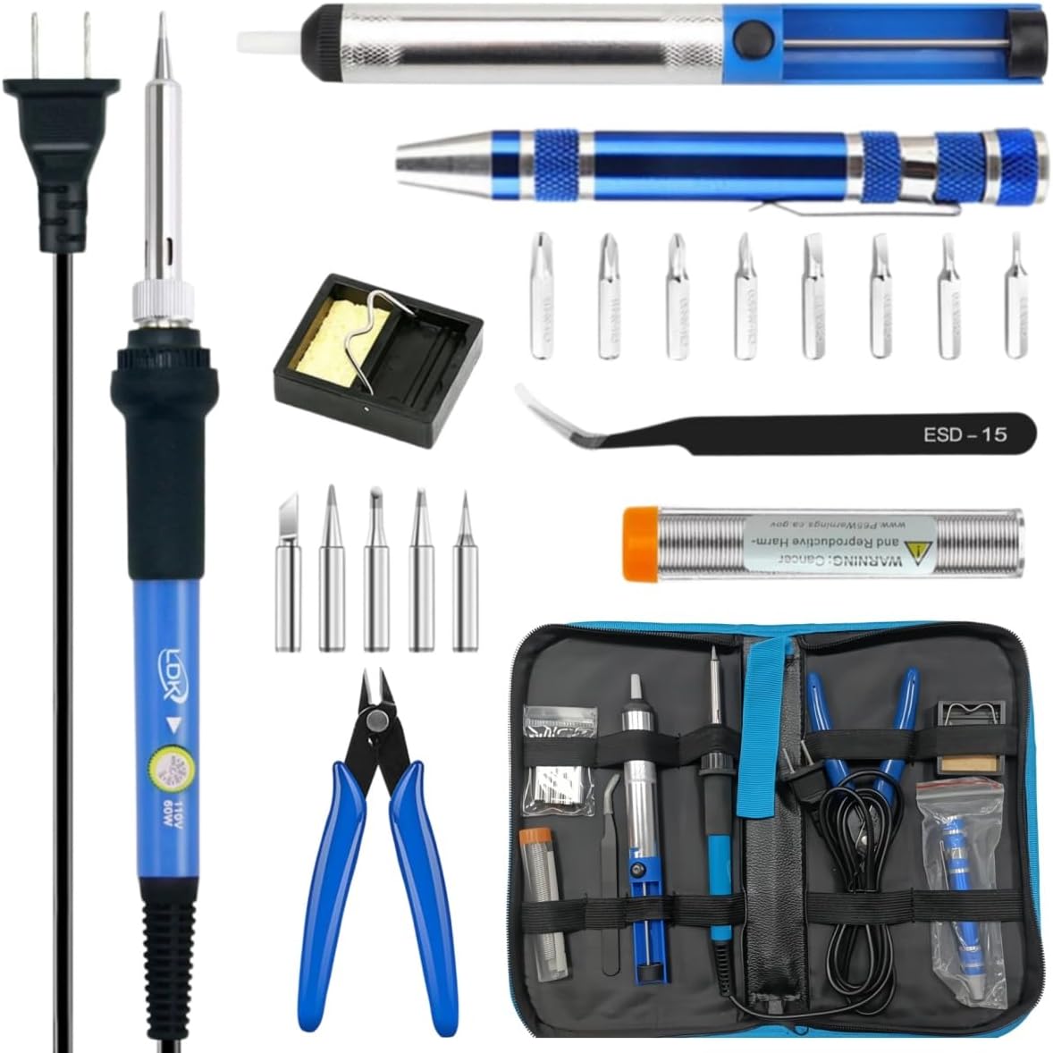 Desoldering Pump Solder - Kit de fer à souder 60W
