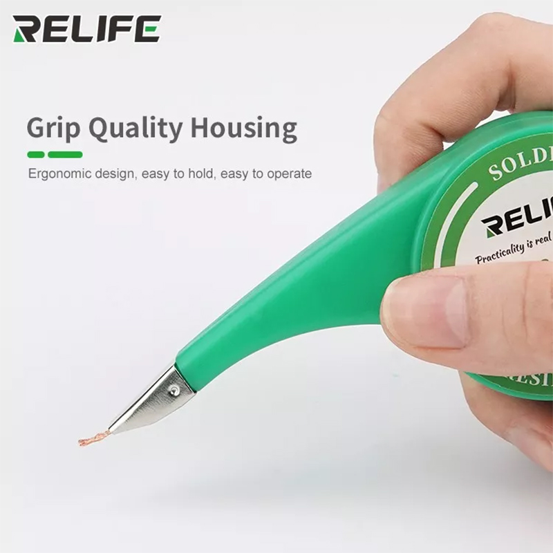 Desoldering Pump Solder - RELIFE – mèche à dessouder anti-chaud,