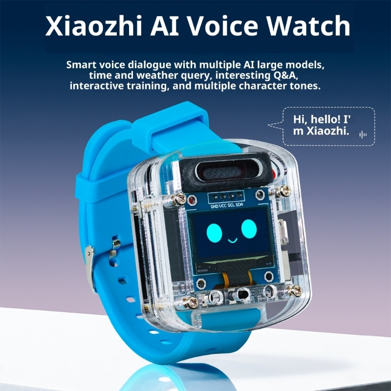 Diy Wearable Electronics - montre à commande vocale AI, Rechargeable,