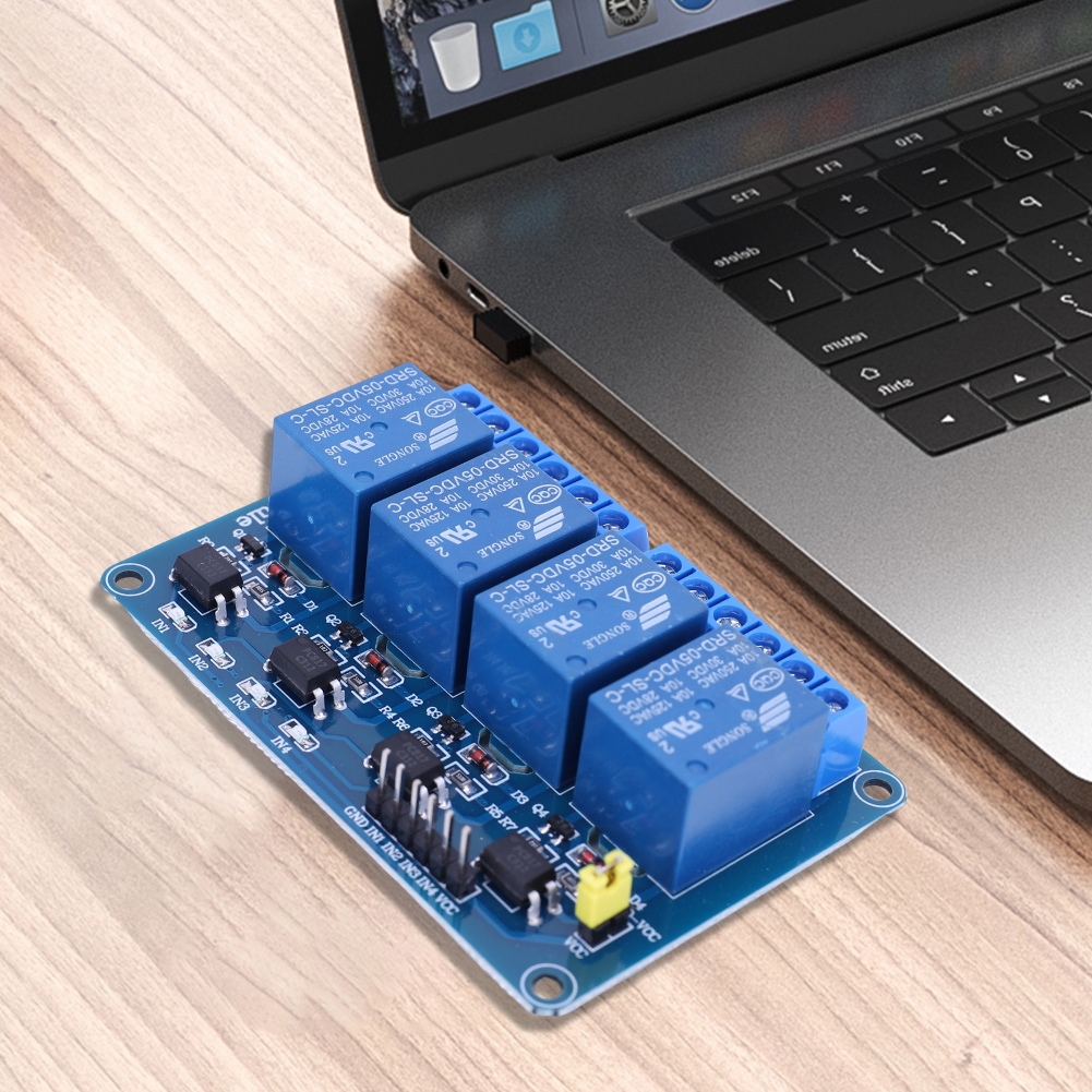 Carte relais 4 canaux 5V 12V a - Relay Module 5V avis et prix
