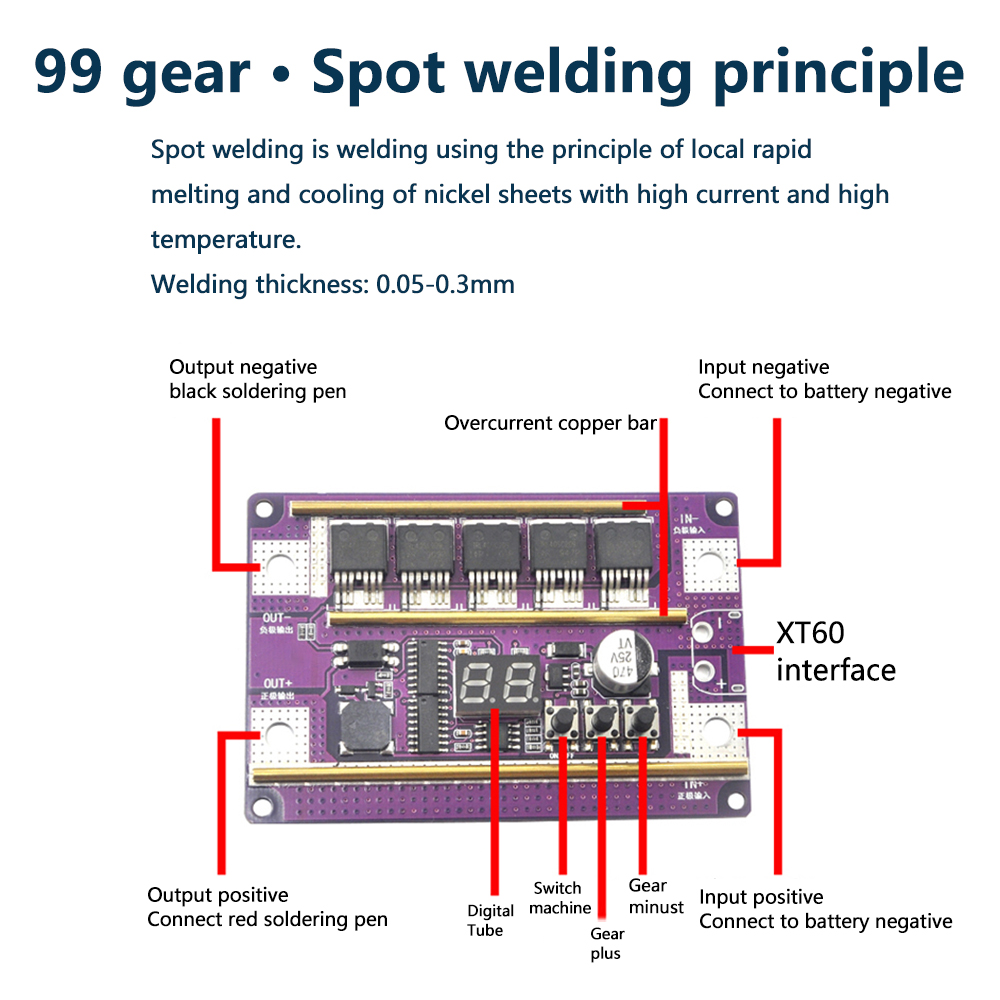 Machine à souder par points nu - Diy Electronics Spot Welder avis et prix
