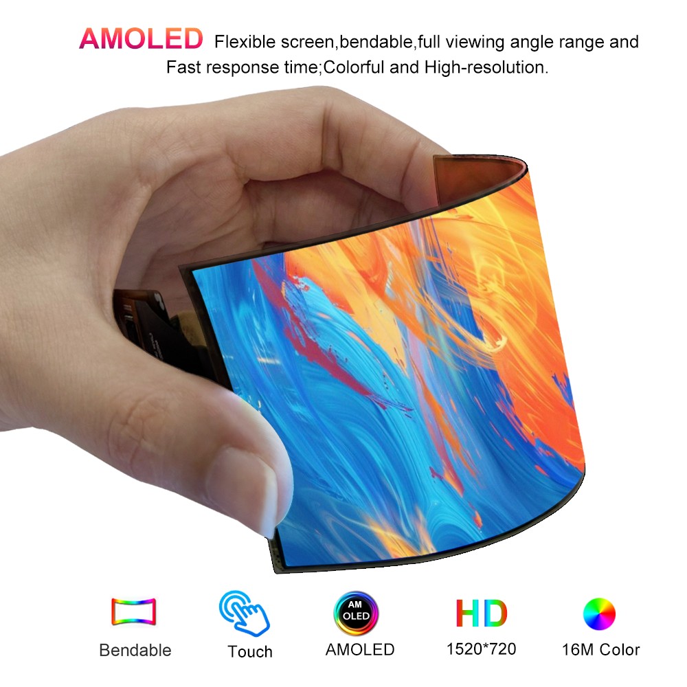 Écran flexible AMOLED Wisecoco - Diy Wearable Electronics avis et prix