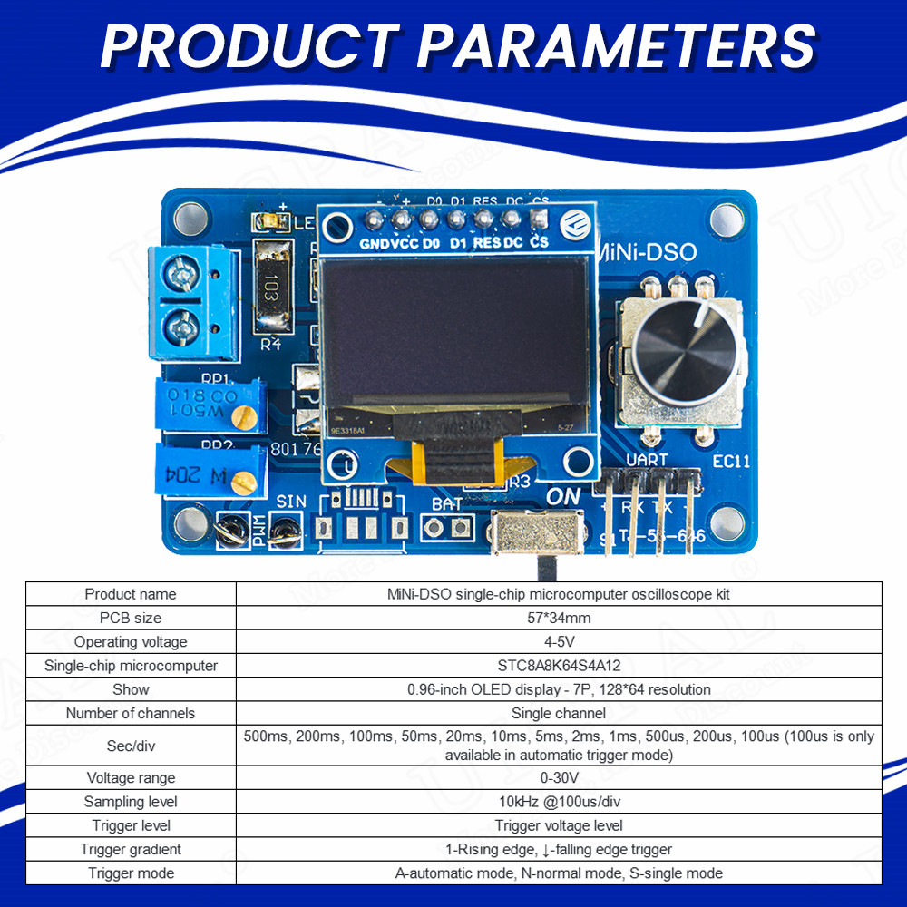Mini Oscilloscope numérique à  - Oscilloscope Dso Mini avis et prix