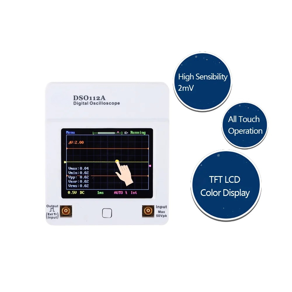Osciloscopio DSO 112A TFT écra - Oscilloscope Dso Mini avis et prix