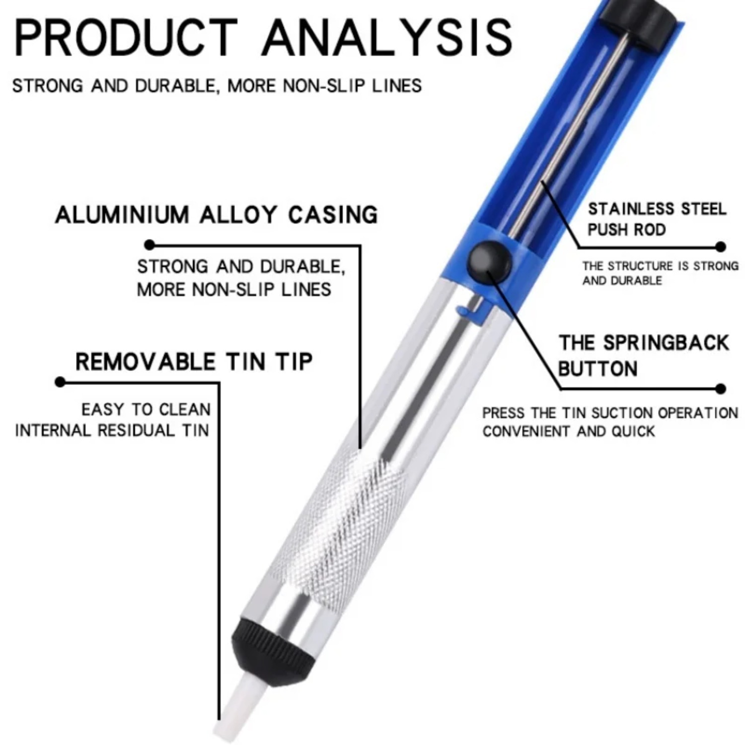 Pompe à dessouder en aluminium - Desoldering Pump Solder avis et prix