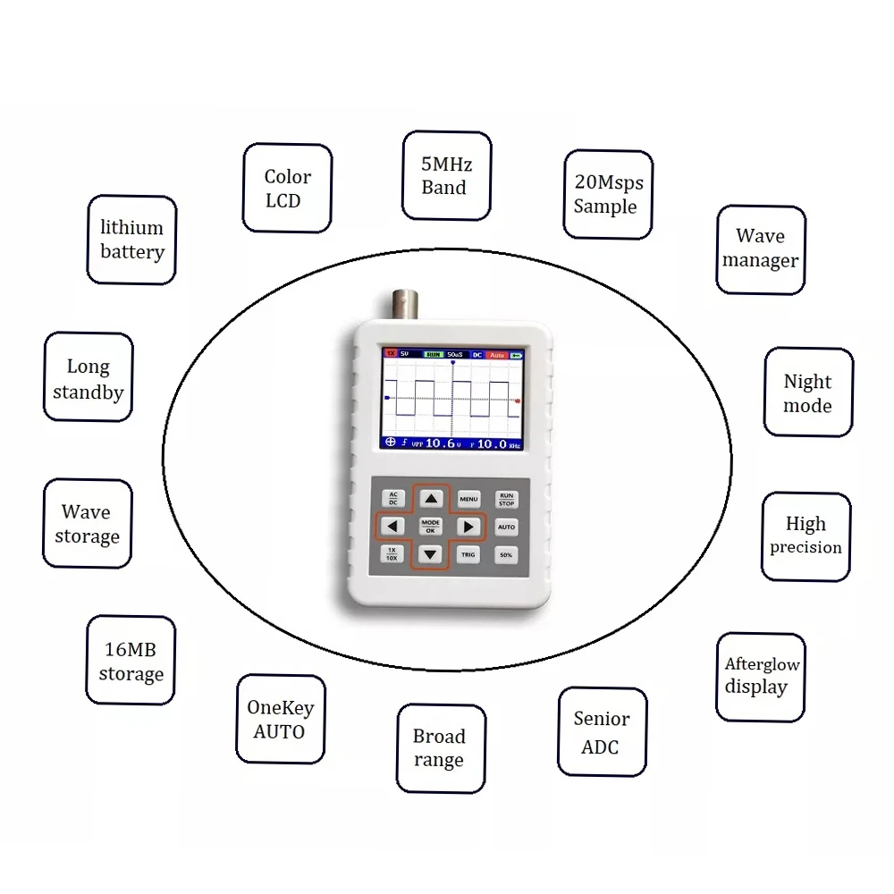Mini Oscilloscope numérique Po - Oscilloscope Dso Mini avis et prix